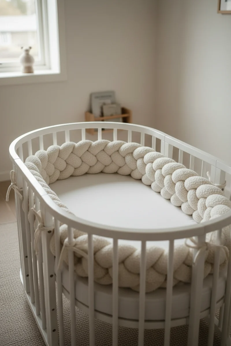 SOVFLÄTA SPJÄLSKYDD FYRFLÄTAD CREME TEDDY