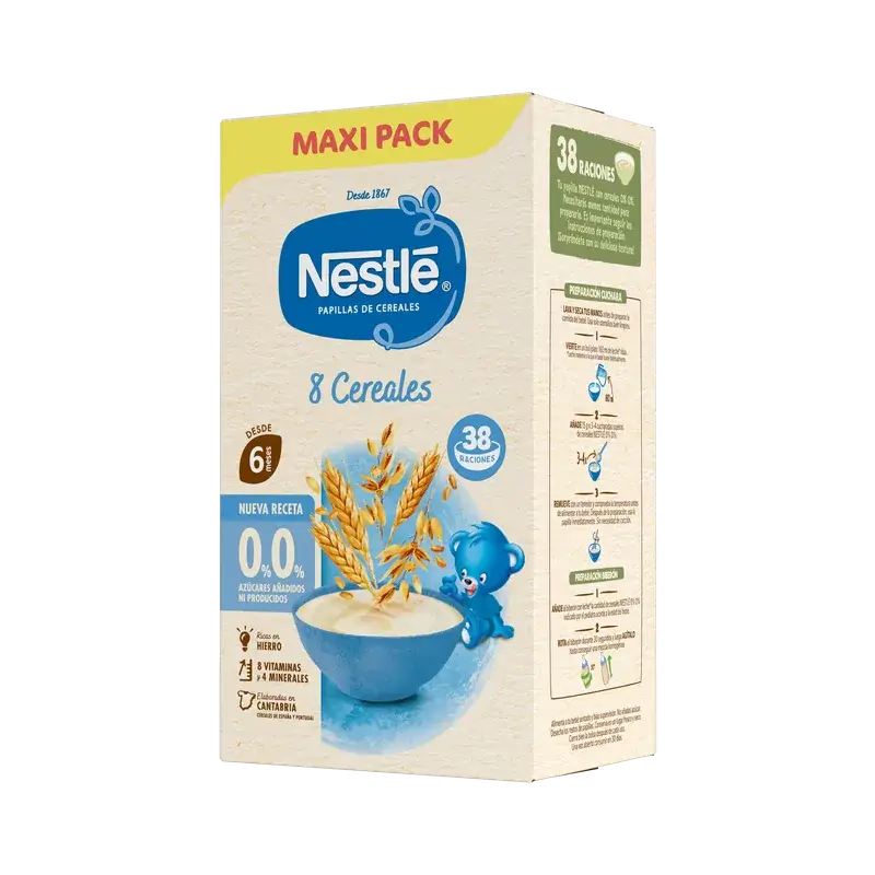 Nestlé 8-Grain Baby Porridge 0%, 570g