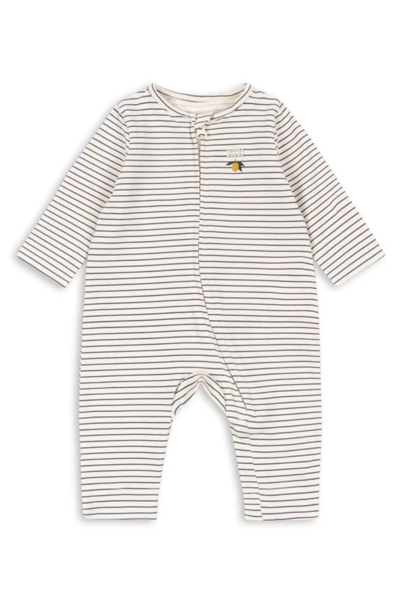 Basic Zip Onesie - Stripe Como