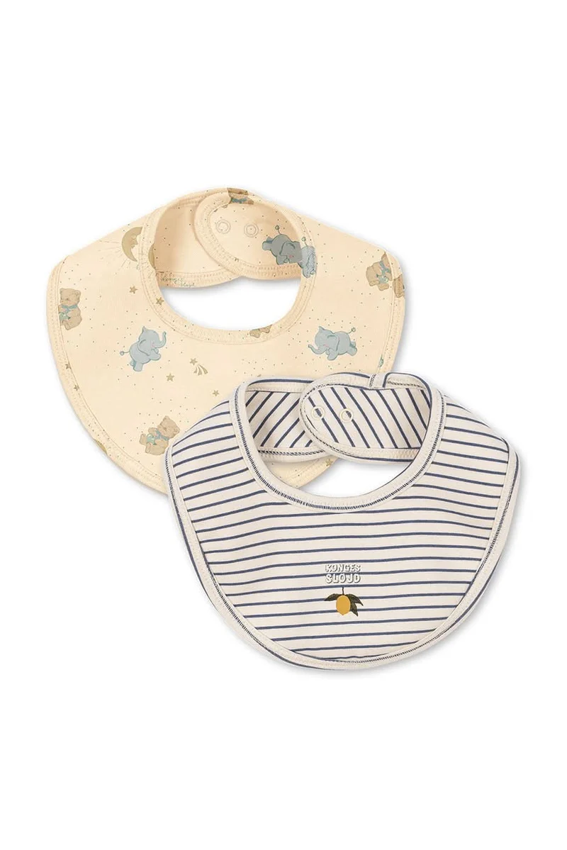 2 Pack Basic Bibs - Stripe Como
