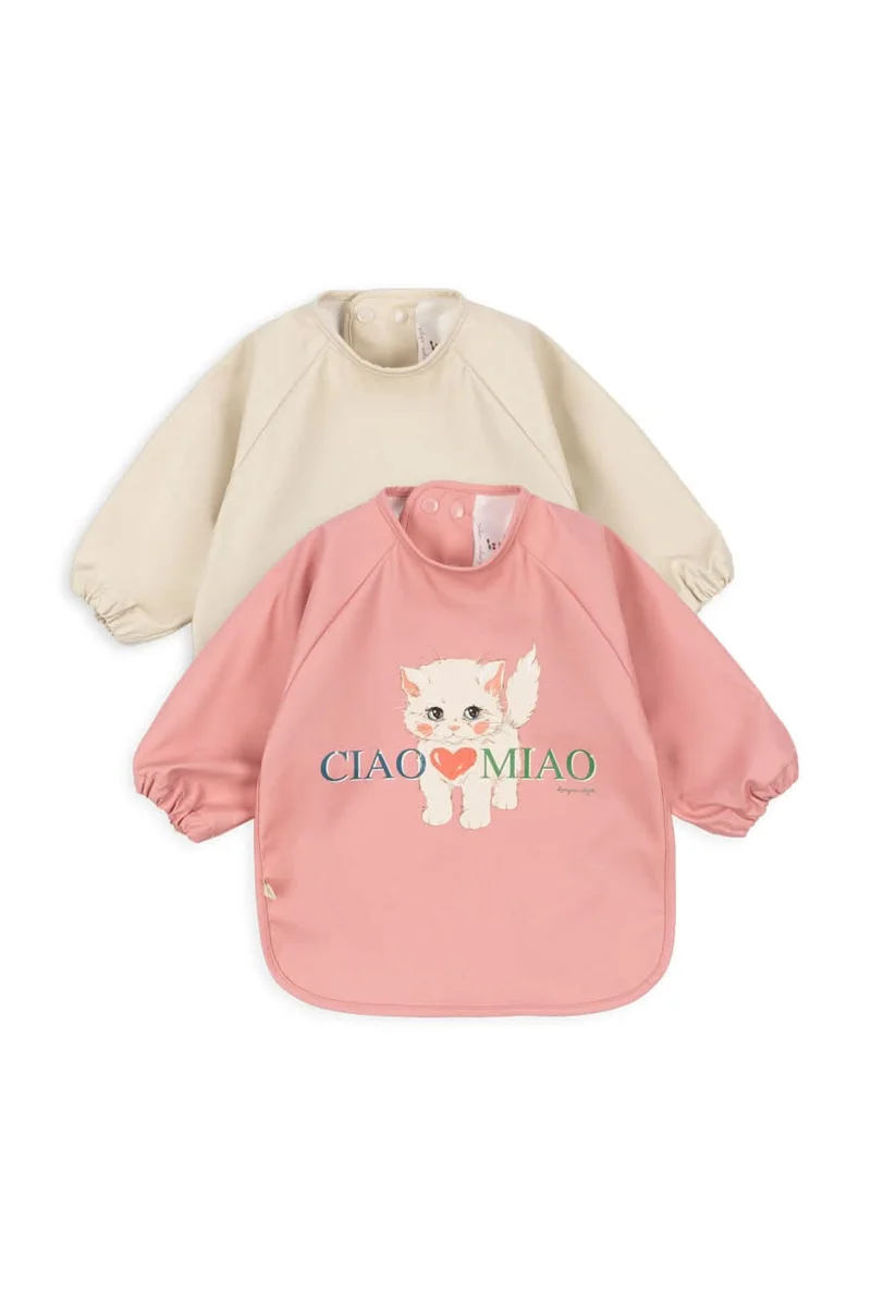 2 Pack Dinner Bib w/ Sleeves - Ciao Miao