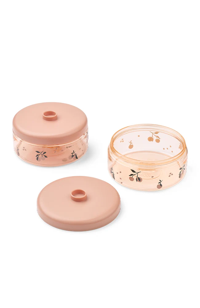 Dominique Food Tritan Boxes 500 ml 2-Pack - Peach/Sea shell