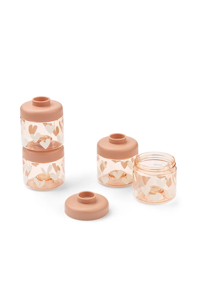 Dominique Baby Food Boxes 4-Pack - Sweethearts/Pale tuscany