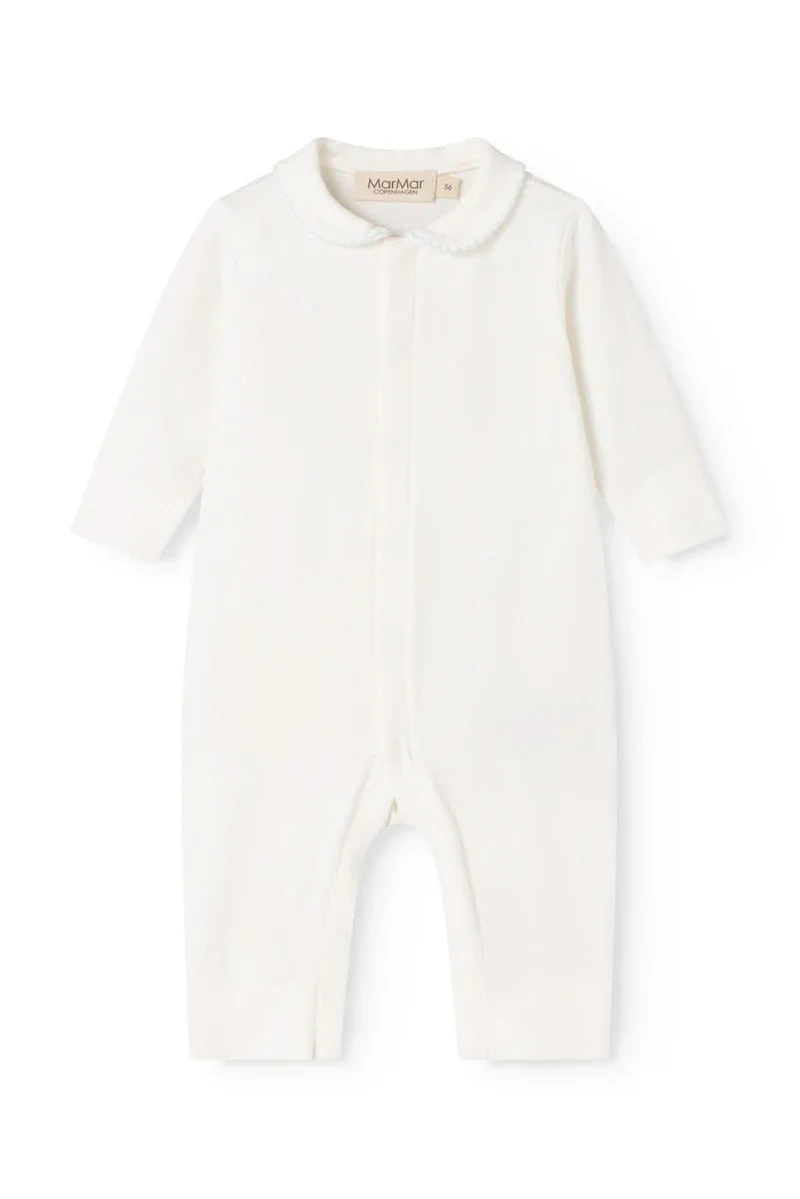 Ricci Newborn Romper - Light Blue Picot