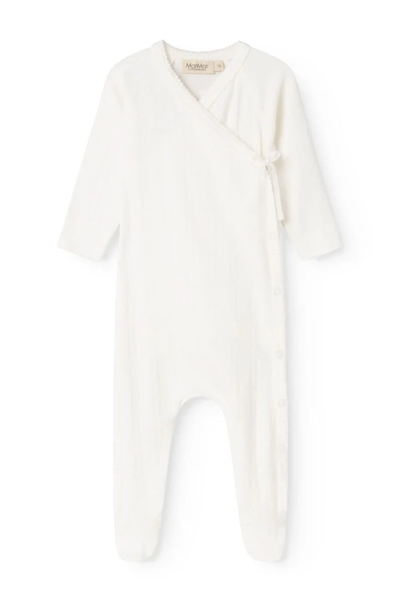 Rubetta Pointelle Onesie - Gentle White