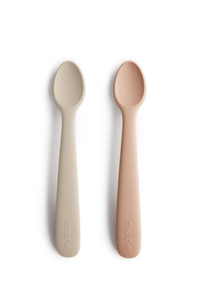 Feeding Spoons 2-Pack - Blush/Shifting Sand
