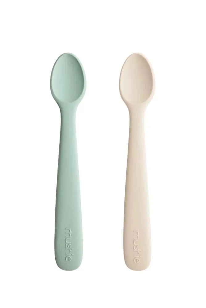 Silicone Spoons 2pk - Cambridge Blue/Shifting Sand