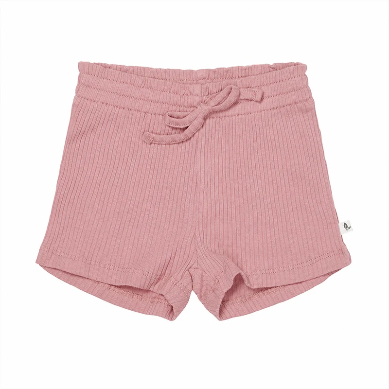 Kinder Shorts Vintage Pink Gr. 74 – Weiche Sommerhose mit feiner Rippstruktur für Babys