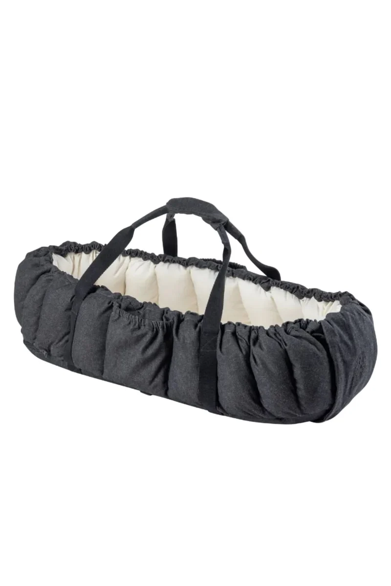 Sebra 3-in-1 Baby Nest - Dark Grey Melange