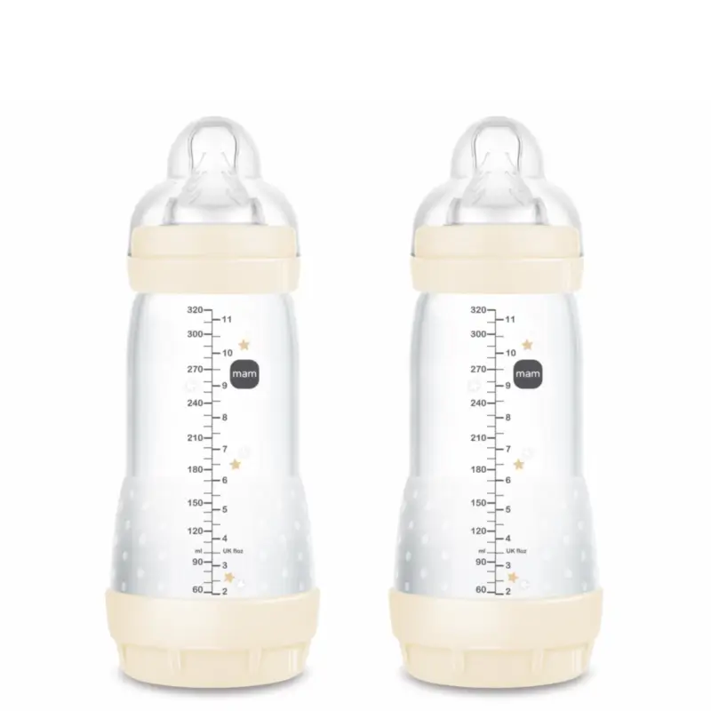 Mam Baby Easy Start Neutral Anti-Colic Bottle Glossy, 2X320Ml