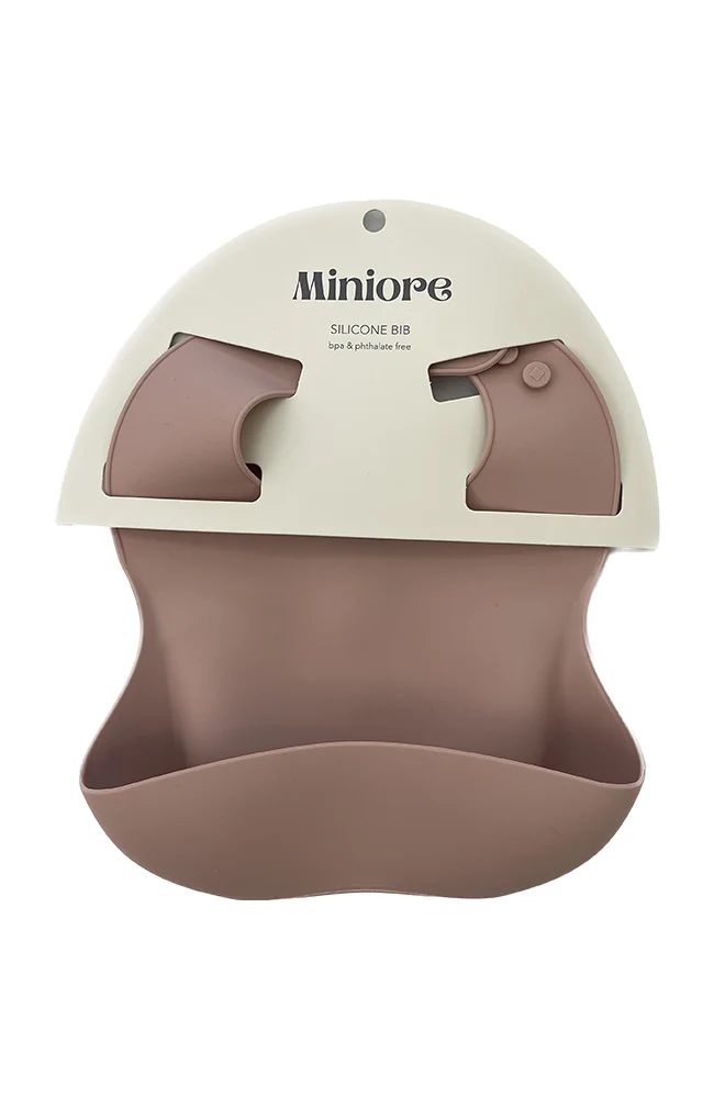 Silicone Bib - Pale Mauve