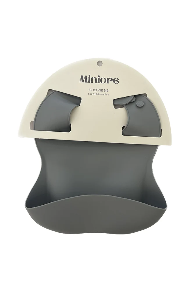 Silicone Bib - Dusty Blue