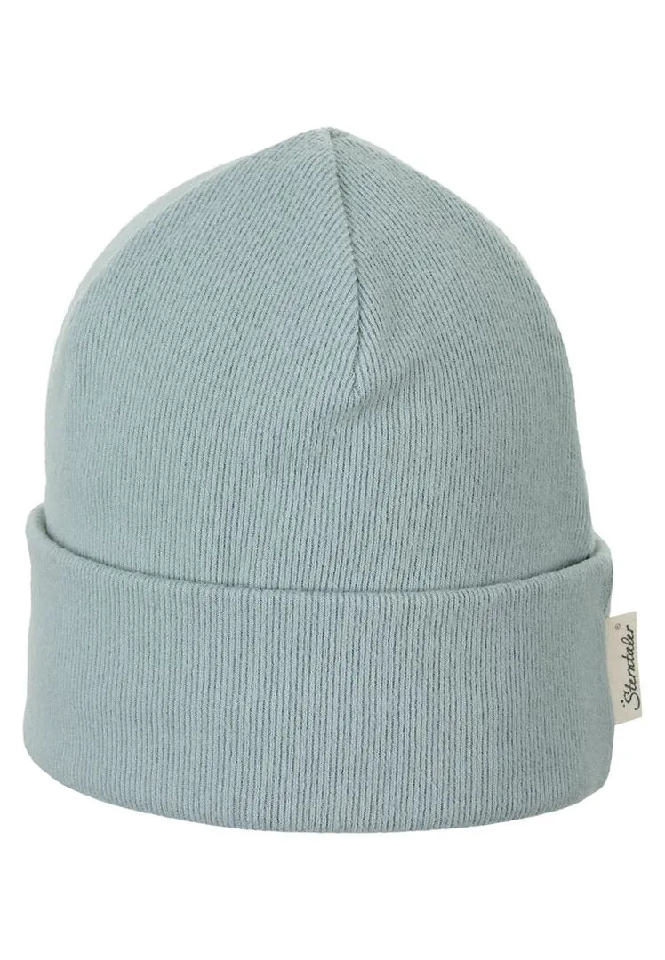 Beanie mit Umschlag Türkis Gr. 51 | Sterntaler