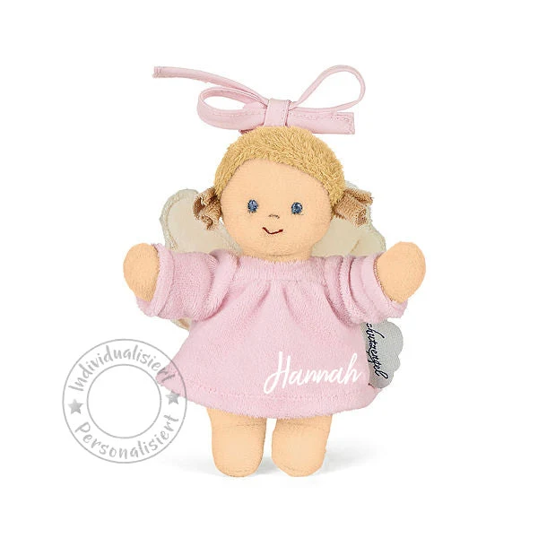Kleiner Schutzengel Rosa 13 cm mit Geschenkbox | Sterntaler