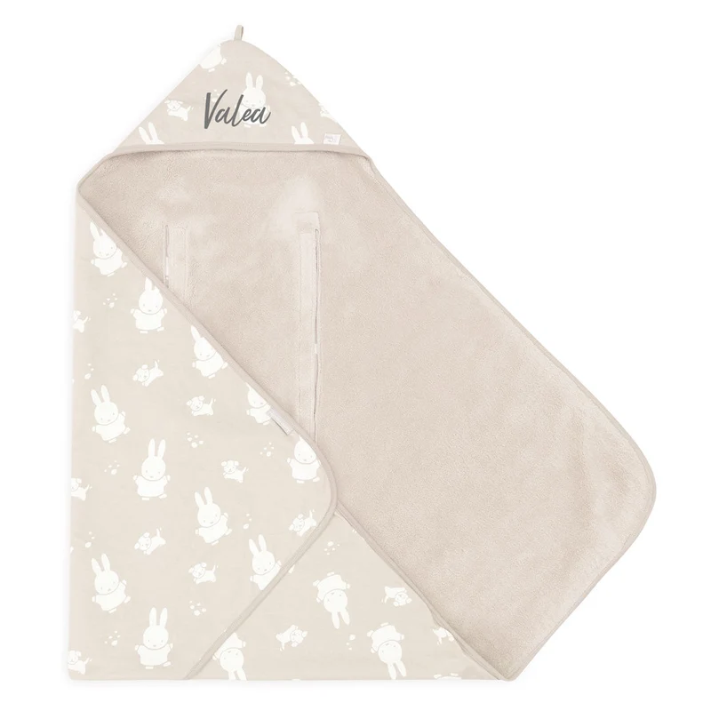 Jollein Miffy & Snuffy Einschlagdecke Nougat 85 × 85 cm