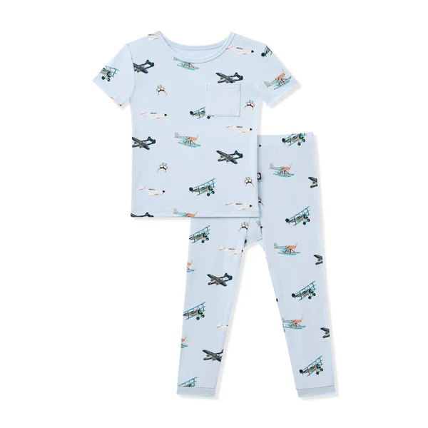 Kyte Baby - Toddler Short Sleeve with Pants Pajama Set - Printed