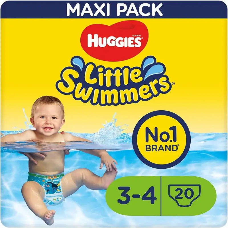 Huggies Little Swimmers Size 3-4 (7–15 kg), Swim Nappies, 20 pieces