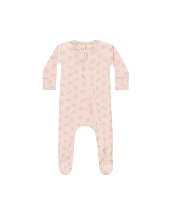 Quincy Mae - Evergreen - Modal Zip Footie