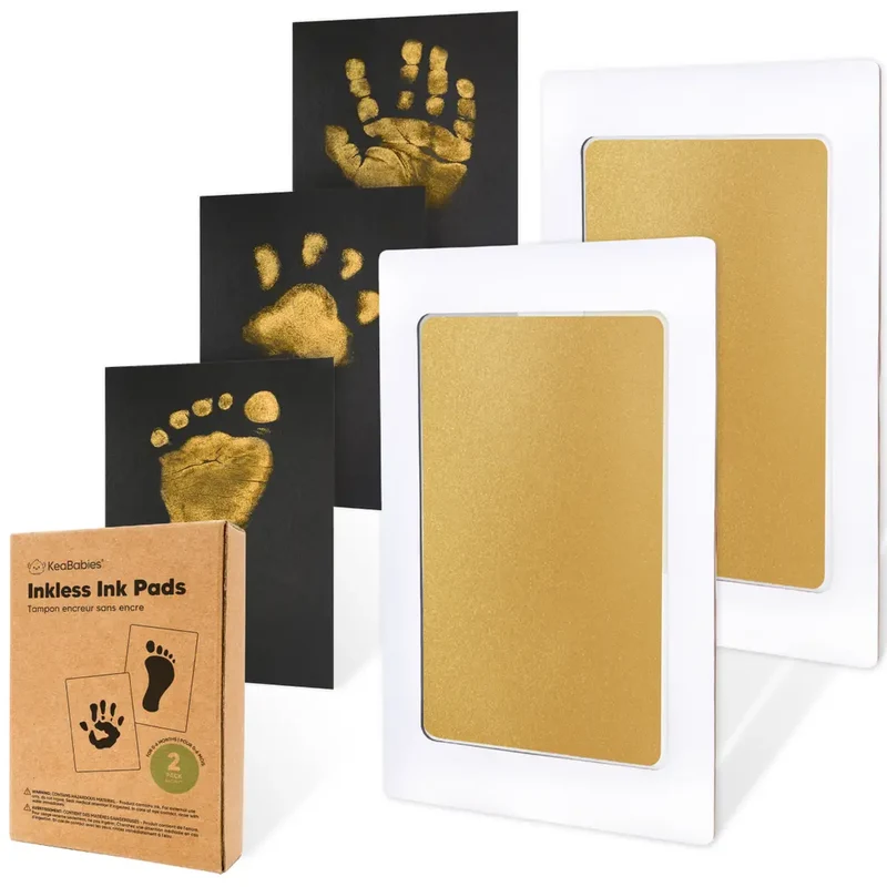 KeaBabies - Inkless Baby Hand and Footprint Kit - 2 Pack