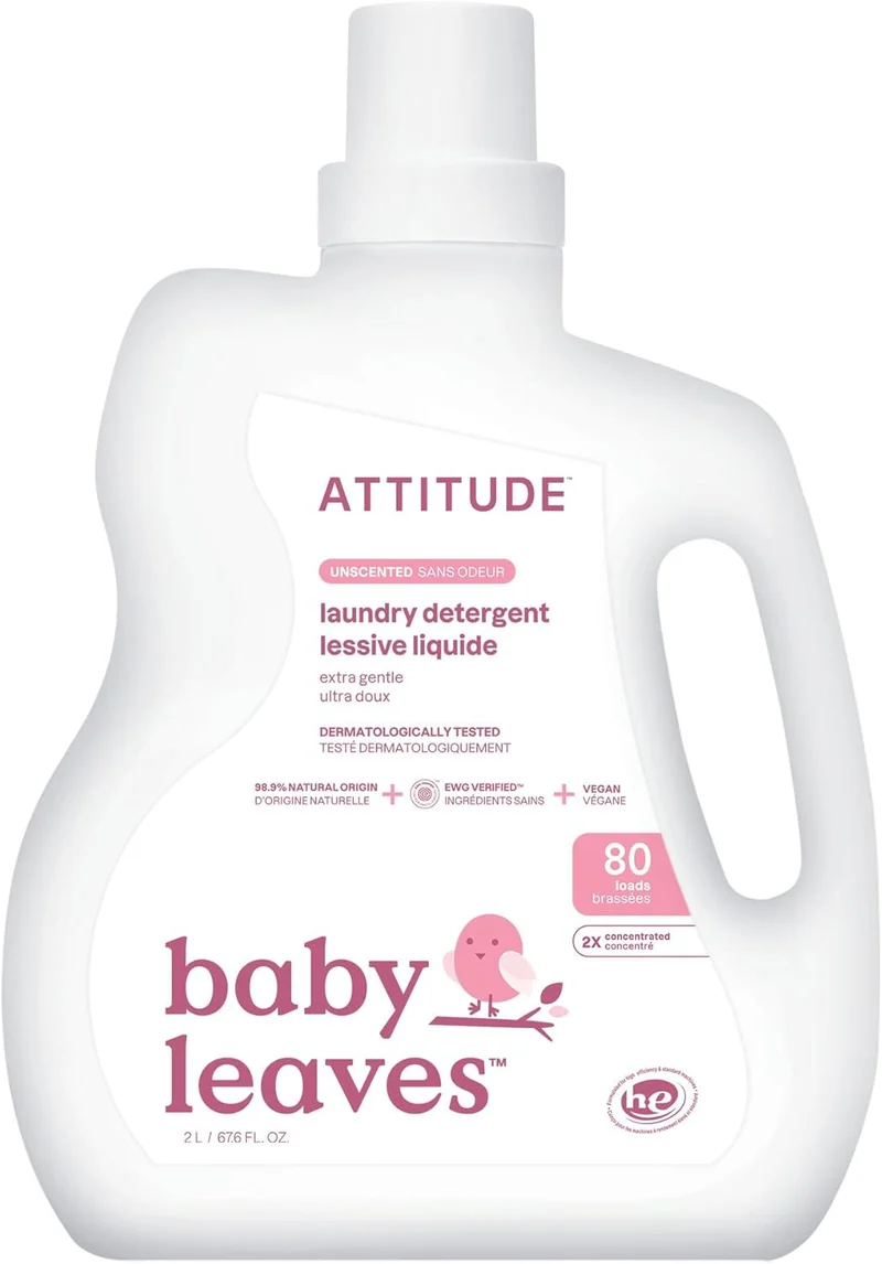 Attitude - Baby Laundry Detergent - Fragrance Free - 2L