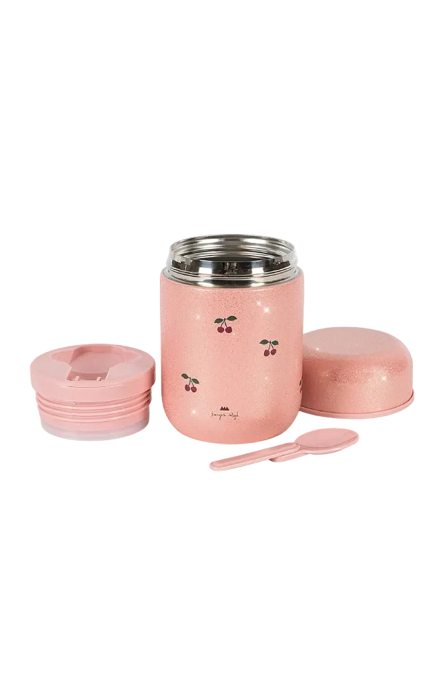 Glitter Thermo Food Jar - Cherry Glitter