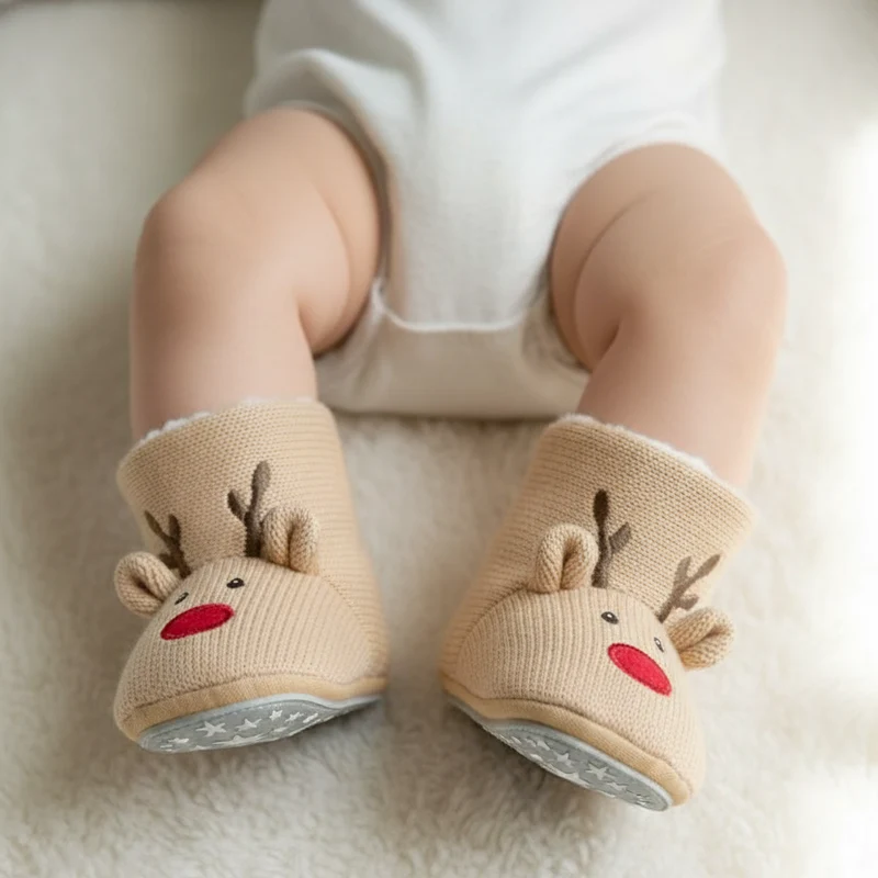 Baby-Stiefel Rentier Beige Gr. 20 | Sterntaler