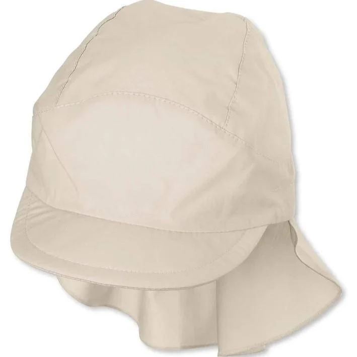 Schirmmütze mit Nackenschutz Beige Gr. 51 | Sterntaler