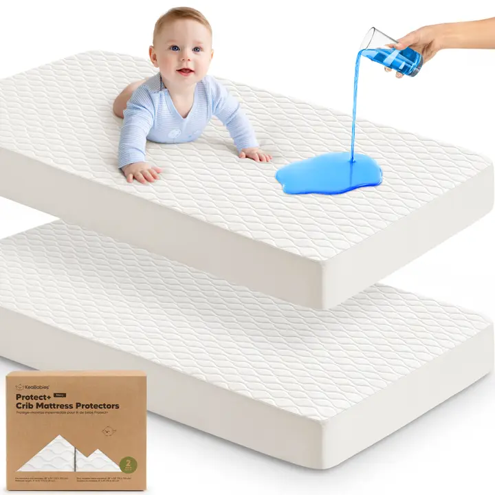 Kea Babies - 2-pk Mavy Protect+ Waterproof Crib Mattress Protector Cover