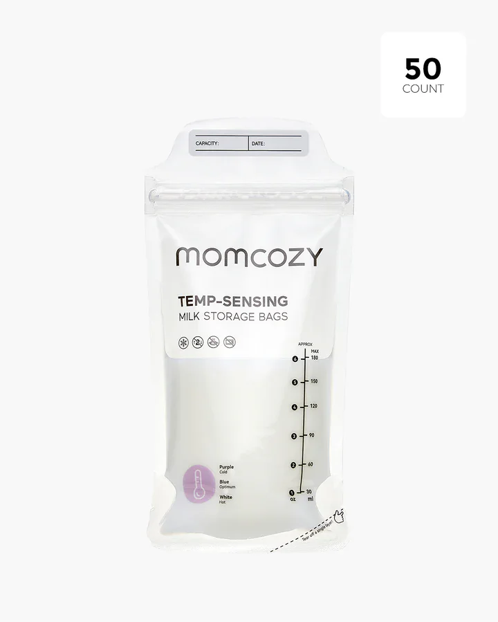 Momcozy - Breastmilk Bag with Colour-Changing Temperature Indicator - 180ml/50ct