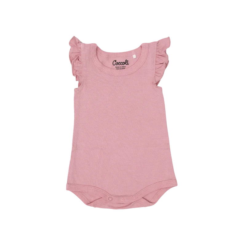 Coccoli - Infant Modal Ruffle Sleeve Romper