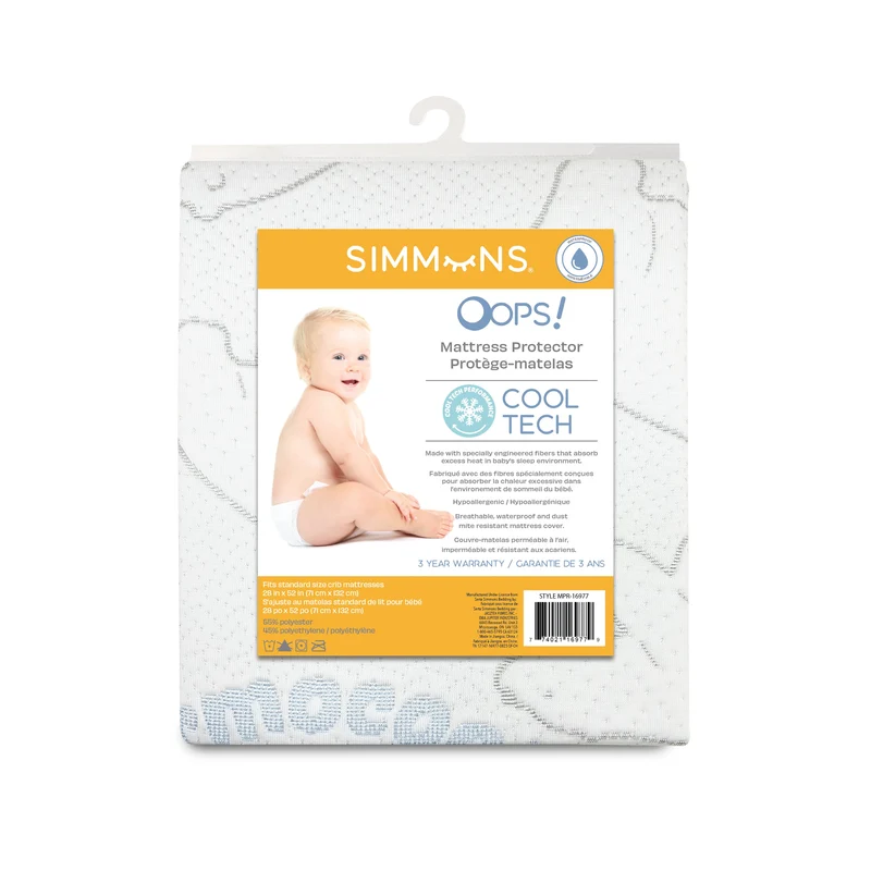 Simmons - OOPS Cool Tech Cooling Crib Mattress Protector