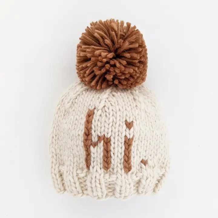 Huggalugs - Hand Knit Beanie Hat - Hi.