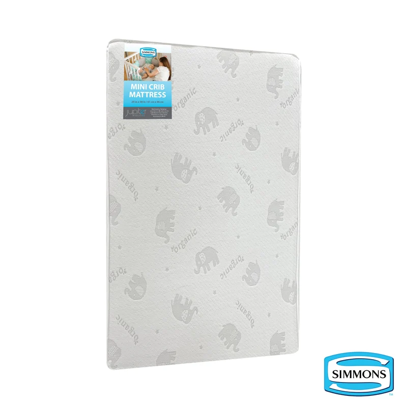 Simmons - Organic Cotton Mini Crib Mattress - Extra Firm Support