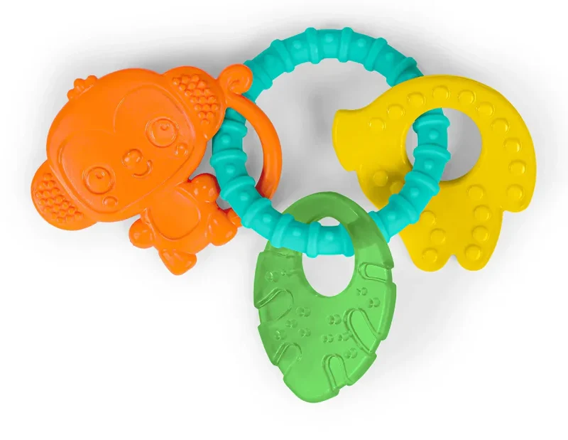 Bright Starts - Tropical Chews Silicone Teething Ring