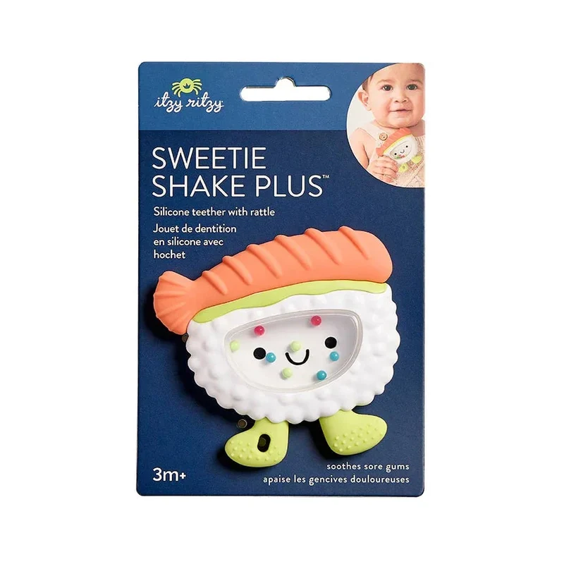 Itzy Ritzy - Sweetie Shake Plus - Teething + Rattle Toy