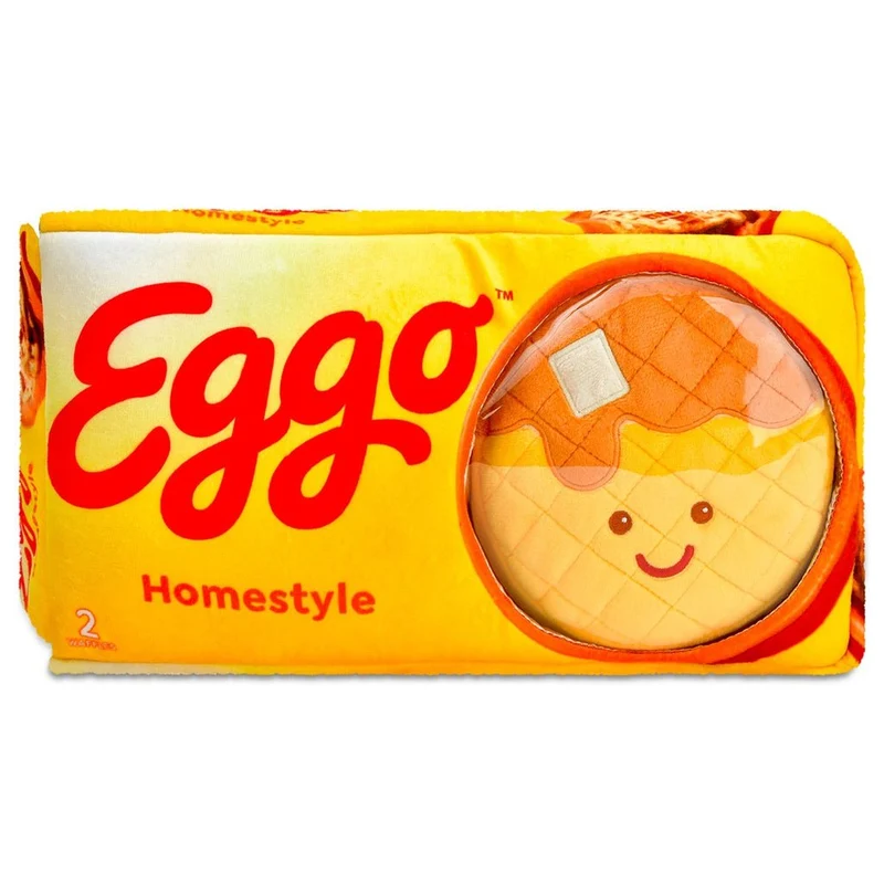 iscream - Eggo Waffle Packaging Interactive Plush Pillow
