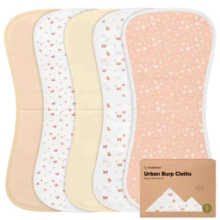 Kea Babies - 5-Pack Urban Organic Burp Cloths