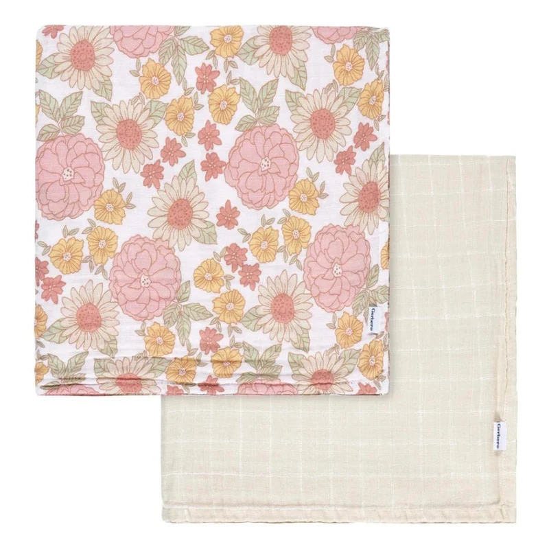 Gerber - Muslin Swaddle Blanket 2PK