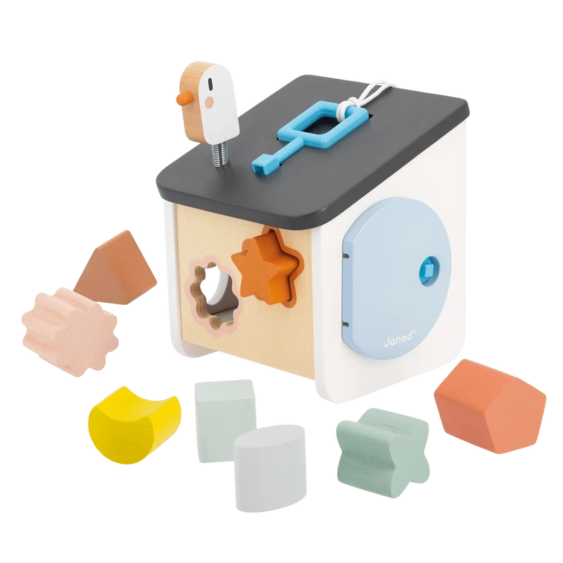 Janod - Sweet Cocoon: Bird House Shape Sorter