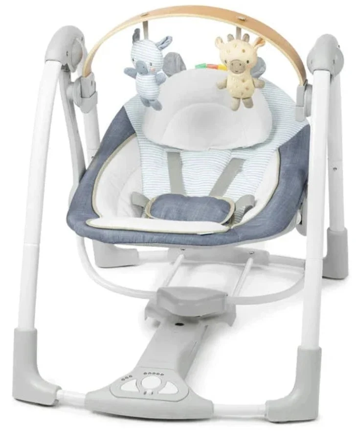 Ingenuity - Sing 'n Go Portable Swing (Chambray)