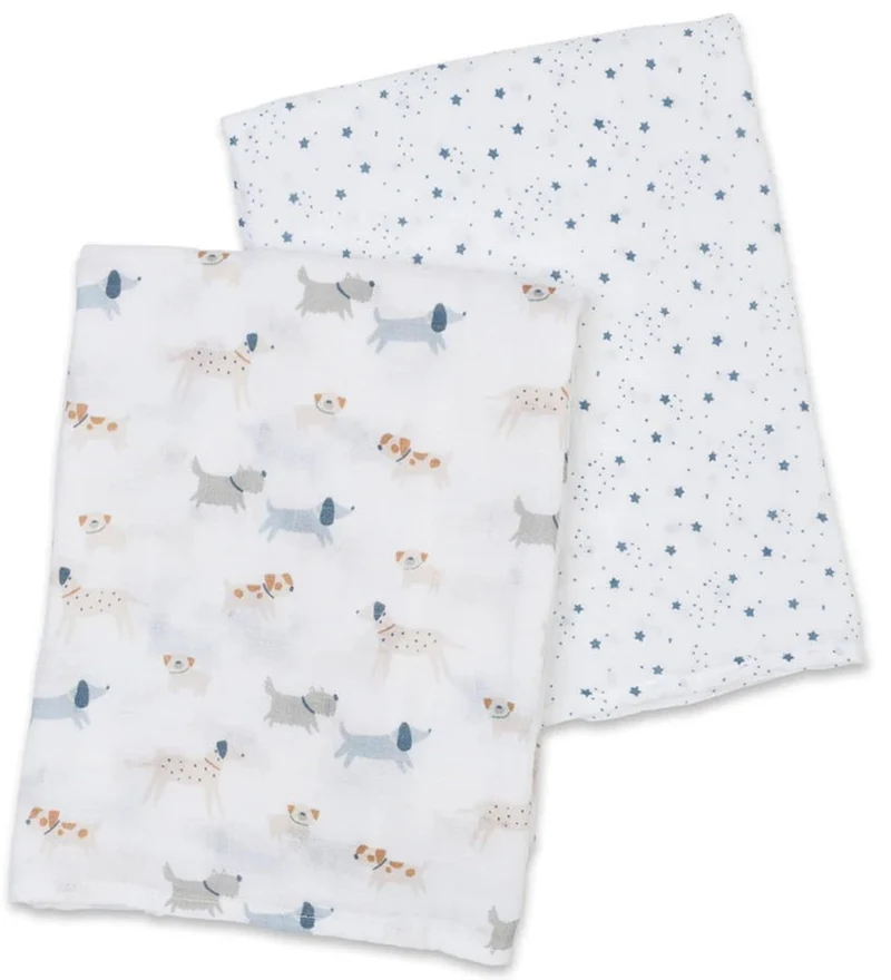 Lulujo - Cotton Muslin Swaddle 2pk