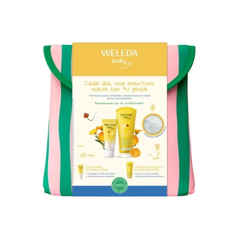 Baby Calendula Skincare Range with Summer Toiletry Bag