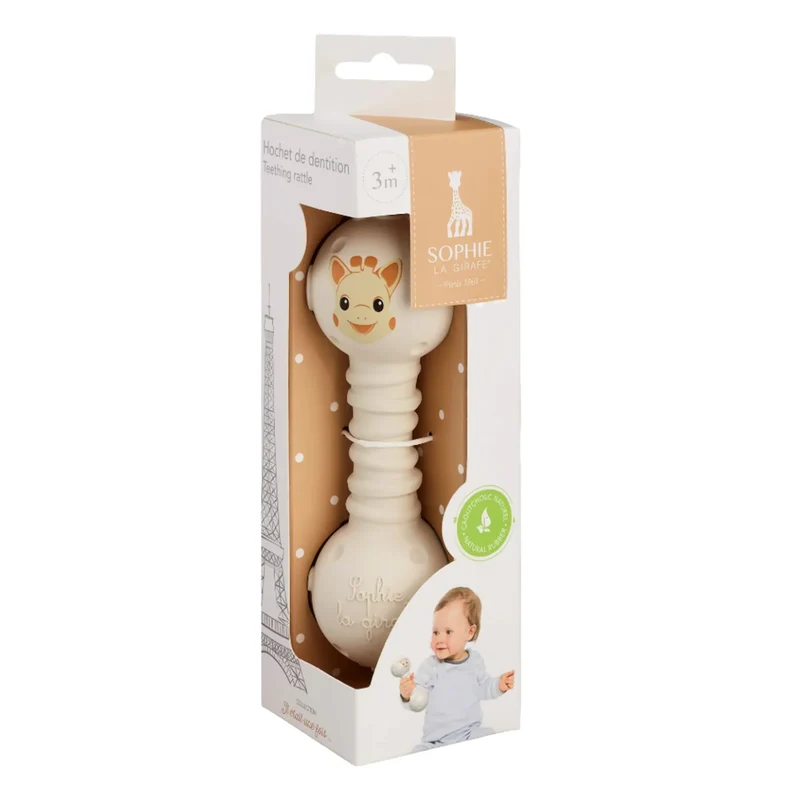 Sophie La Girafe - Natural Rubber Teething Rattle - Once Upon A Time Collection