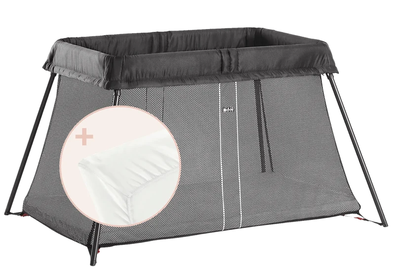 Baby Bjorn - Play Yard Light - Bundle with Fitted Sheet