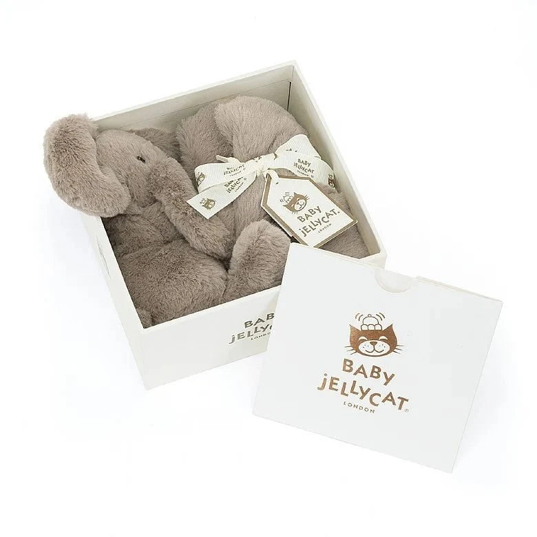 Baby Jellycat - Smudge Elephant Soother In Gift Box