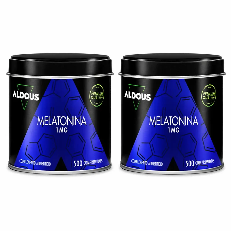 Aldous Labs Food Supplement Pure Melatonin 1 Mg , 500 Tablets , pack 2