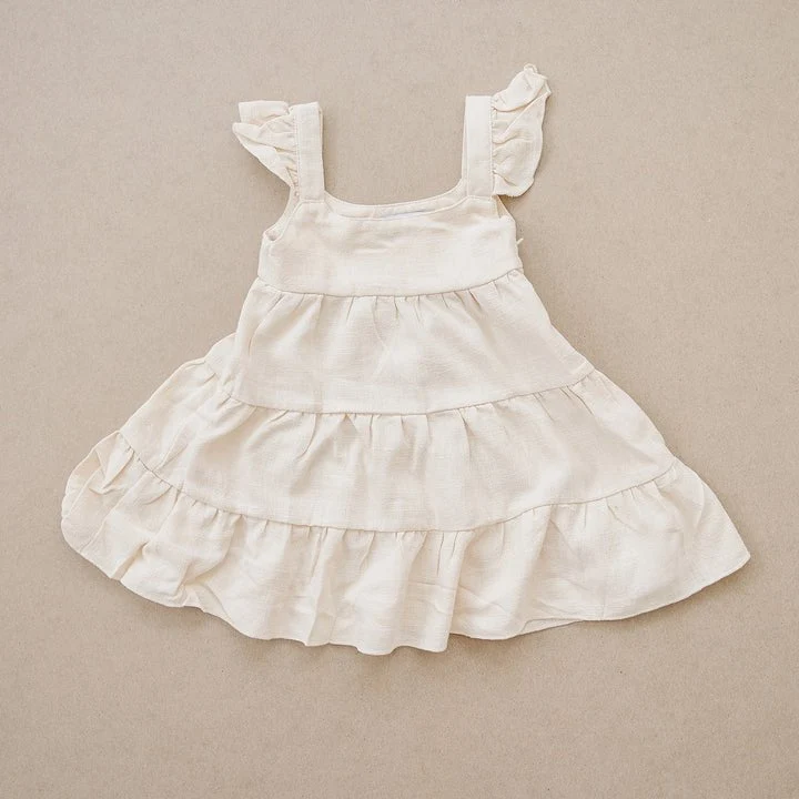 Beba Bean - Ruffle Linen Dress
