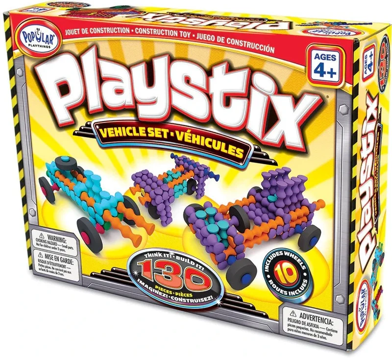 Popular Playthings - Playstix Vehicles Set (130 pcs)