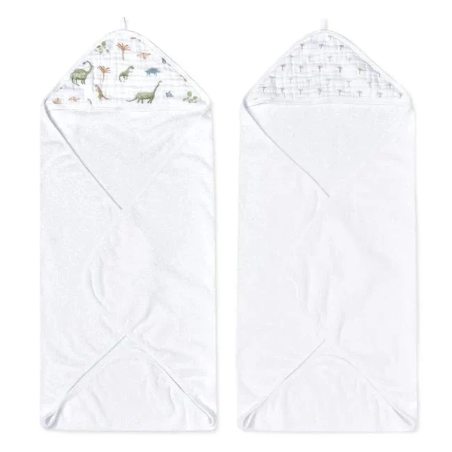 Aden + Anais - Essentials Cotton Muslin Hooded Towels 2 pack