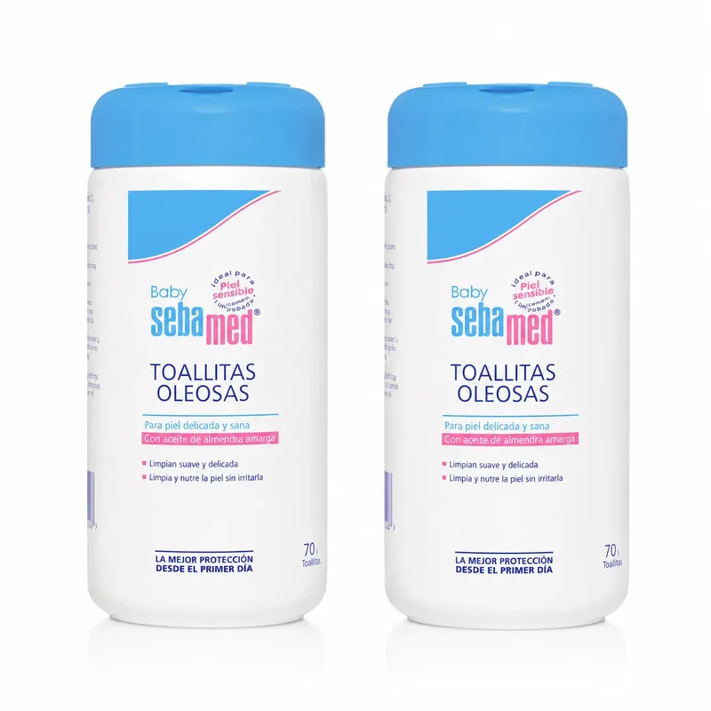 Sebamed Baby Oil Wipes 70 pieces, pack 2